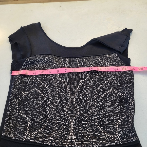 Reiss Jaquard print textured knit dress US 10 - Picture 15 of 16